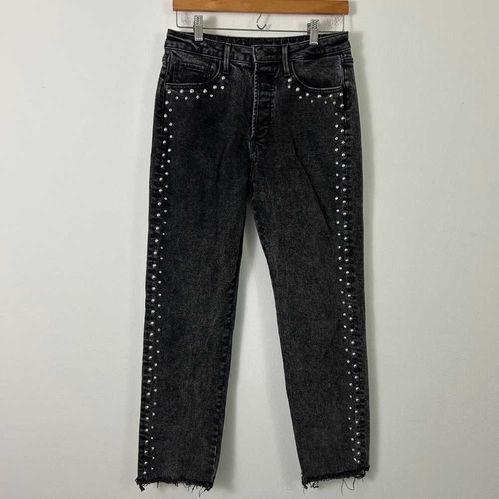 Driftwood Royce X Blizzard Studded Straight Leg Jean Black Size 26